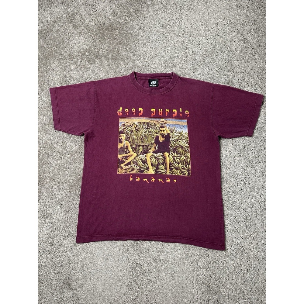 Vintage Mens Tshirt 2004 Deep Purple Bananas Concert Tour Rock Metalica, Size M